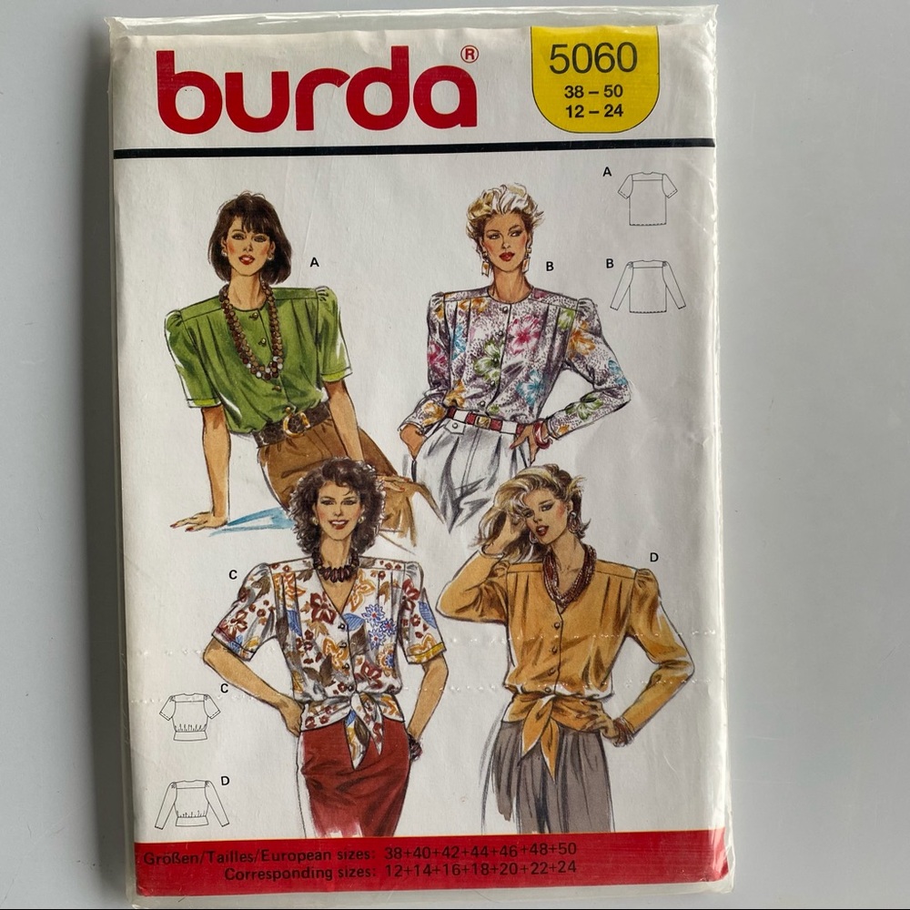 🧵2 for 22$🧵BURDA Sewing Pattern 5060